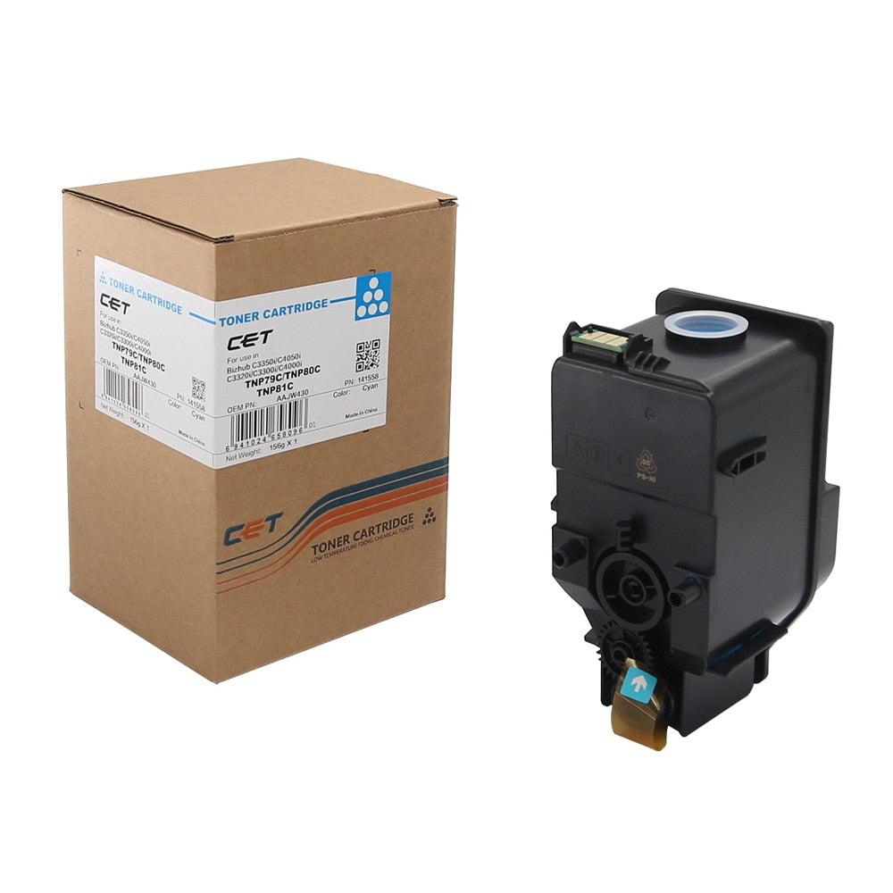 Konica Minolta Bizhub C3300i/3320i/3351i/4001i/4050i TNP79C/TNP80C/TNP81C Toner Cartridge-Chemical