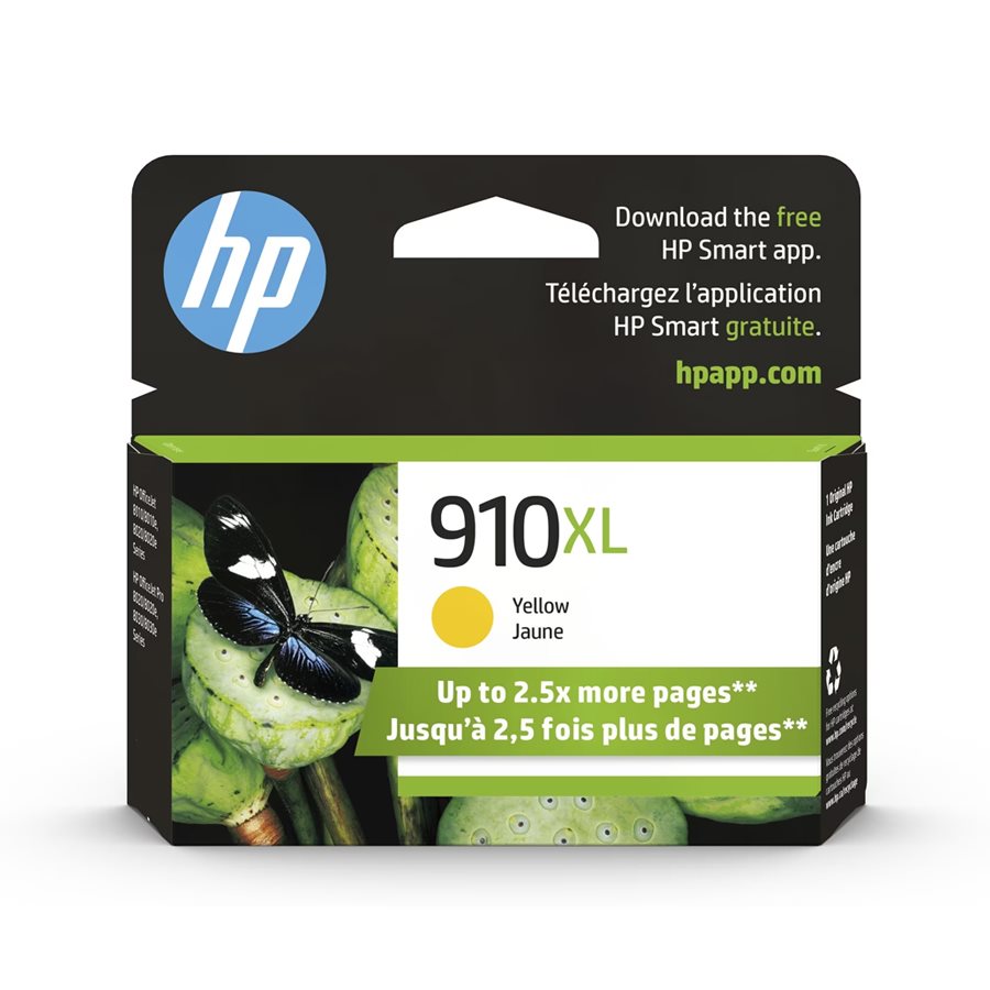 HP 910XL OEM Yellow Inkjet 825 pages