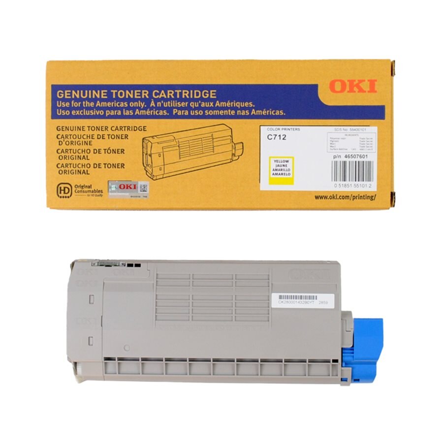 Oki 46507601 OEM Toner Yellow 11.5K