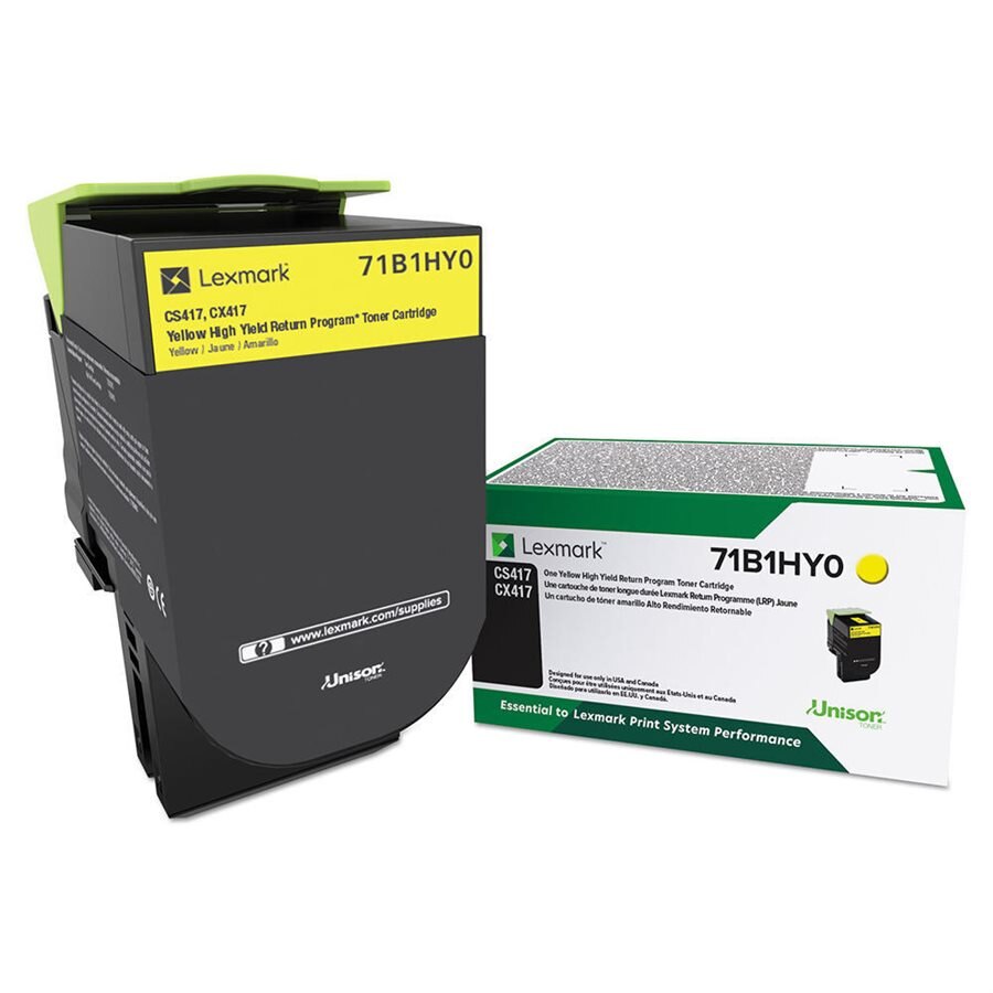 Lexmark 71B1HY0 OEM Toner Yellow 3.5K