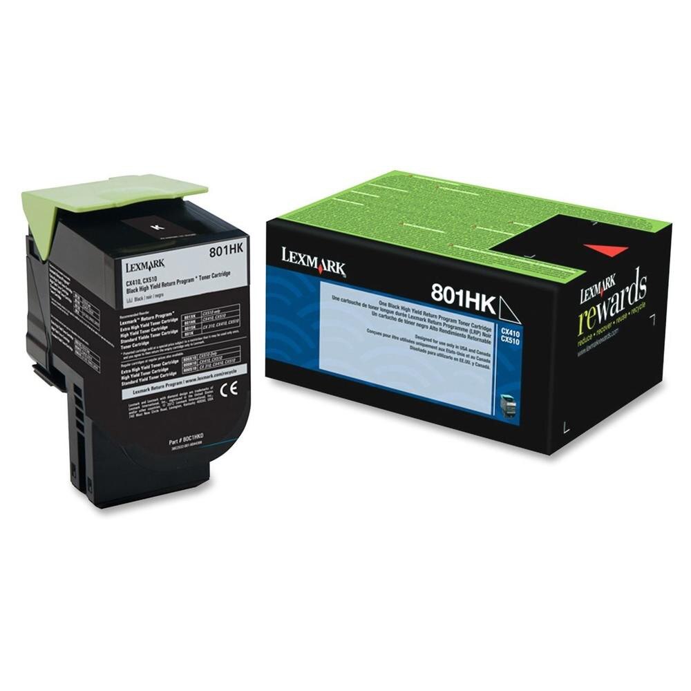 Lexmark 80C1HK0 OEM Black Toner Cartridge