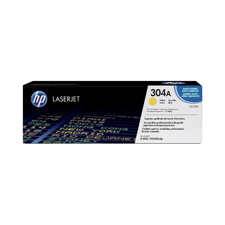 HP CC532A (304A) OEM Toner Yellow 2.8K