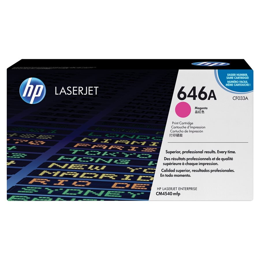 HP LJ Entrepries CM4540 OEM Toner CF033A Magenta 12.5K
