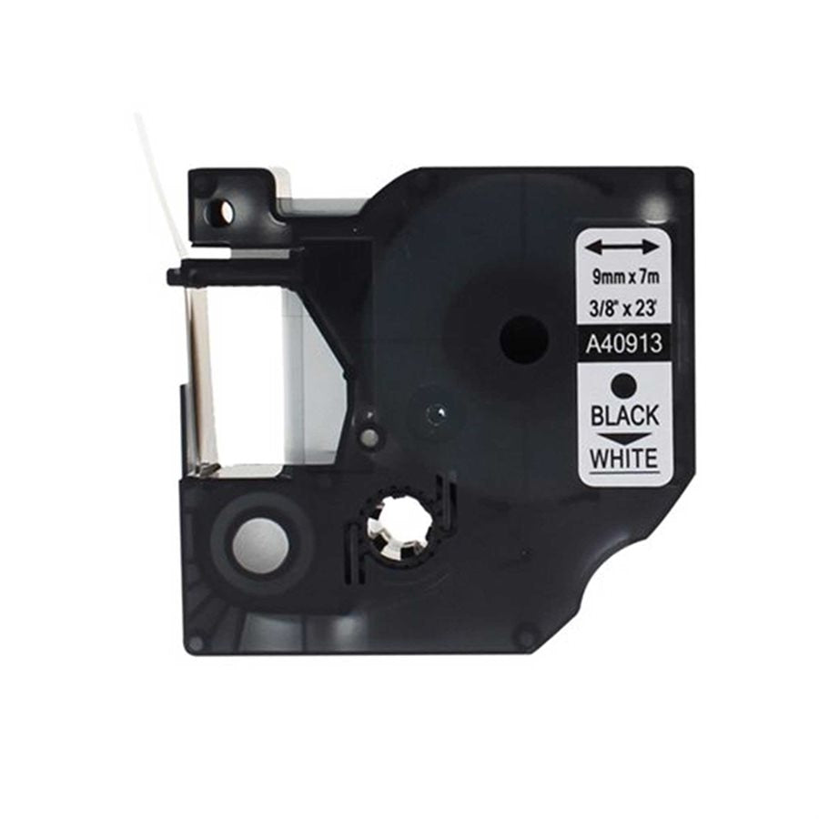 Dymo 40913/41913 Ruban D1 Noir/Blanc 9mm