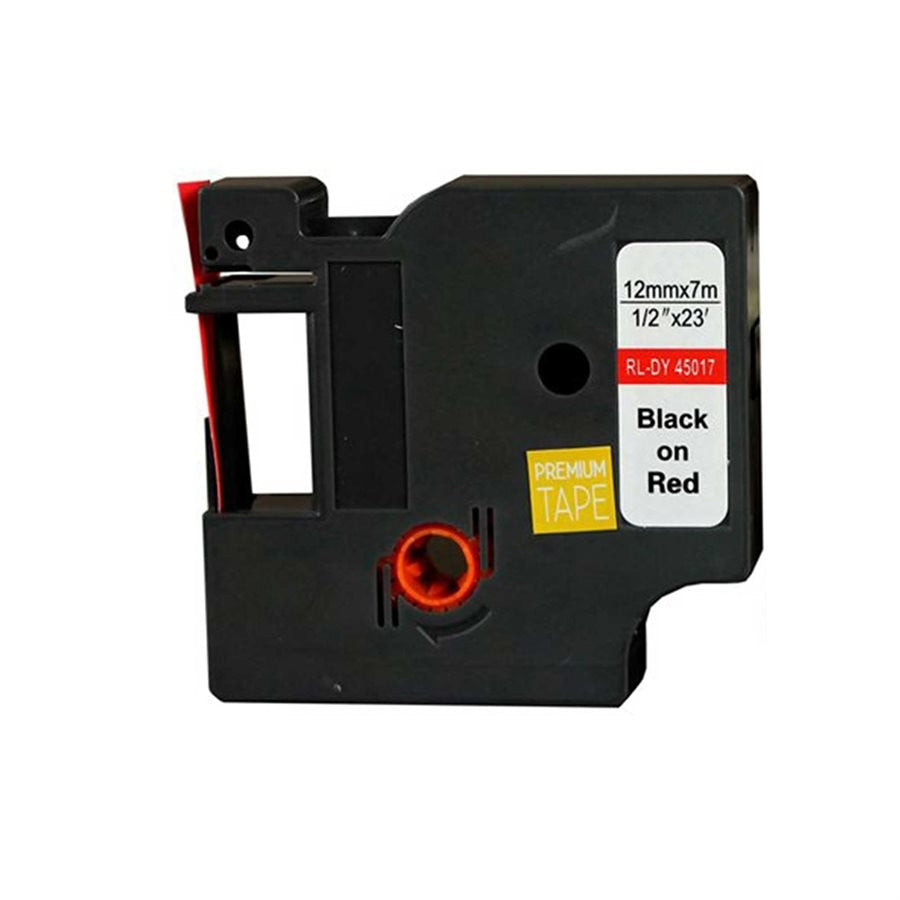 Dymo A45017 Alternative Ruban Noir/Rouge 12mm