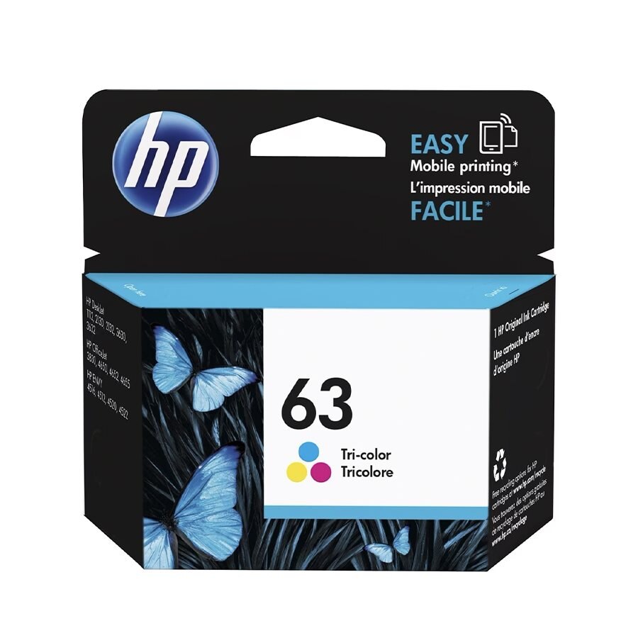 HP F6U61AN (63) OEM Inkjet Tri-color 165 copies