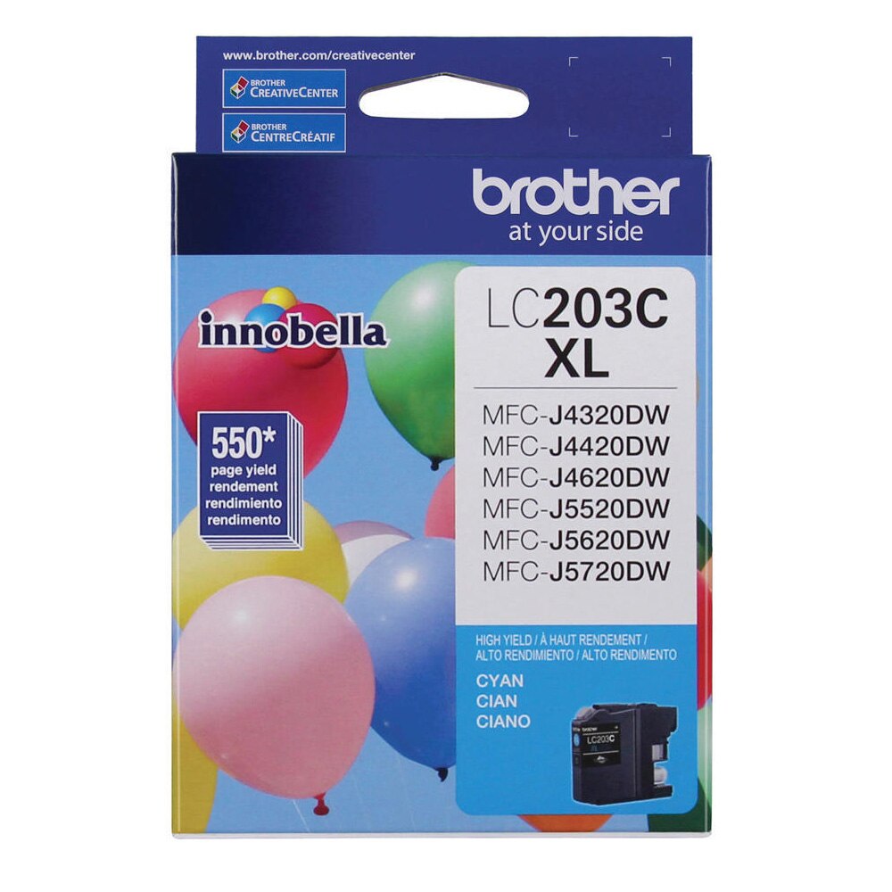 Brother OEM LC203 Cyan XL Series 550 Page Yield
