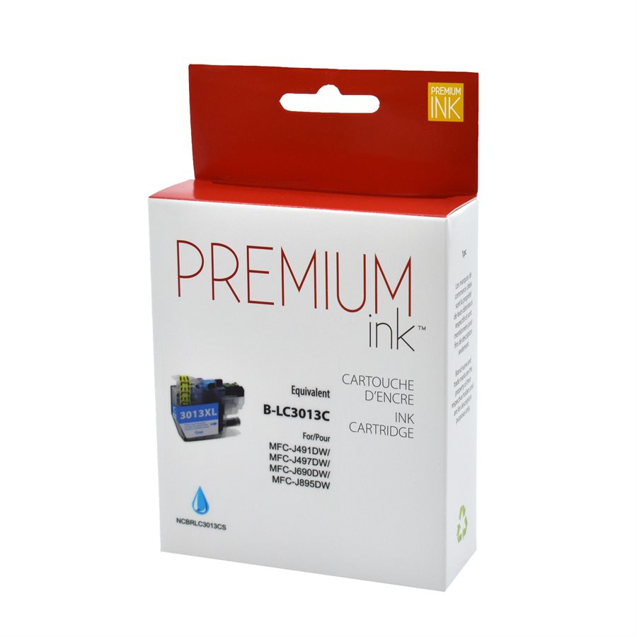 Brother LC3013XL Pigment Cyan Alternative Premium Ink