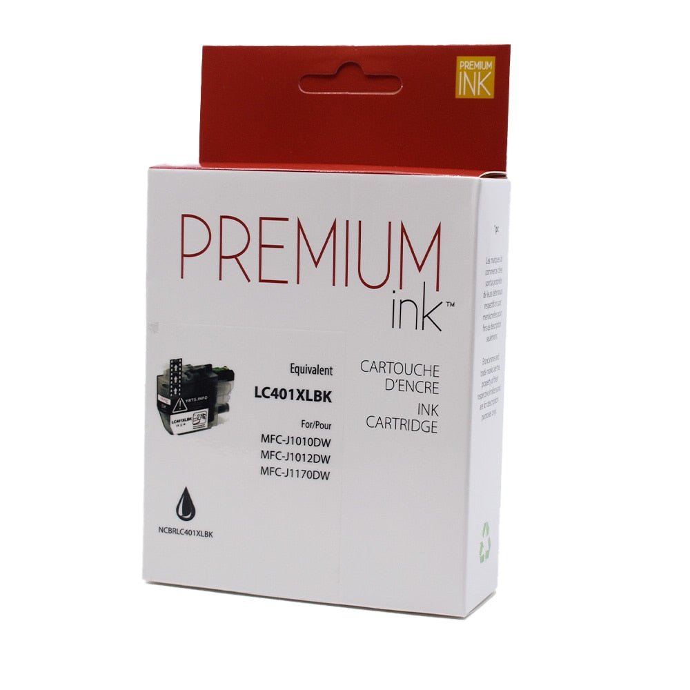 Brother LC401XLBKS Alternative Premium Ink Dye Black 500 copies