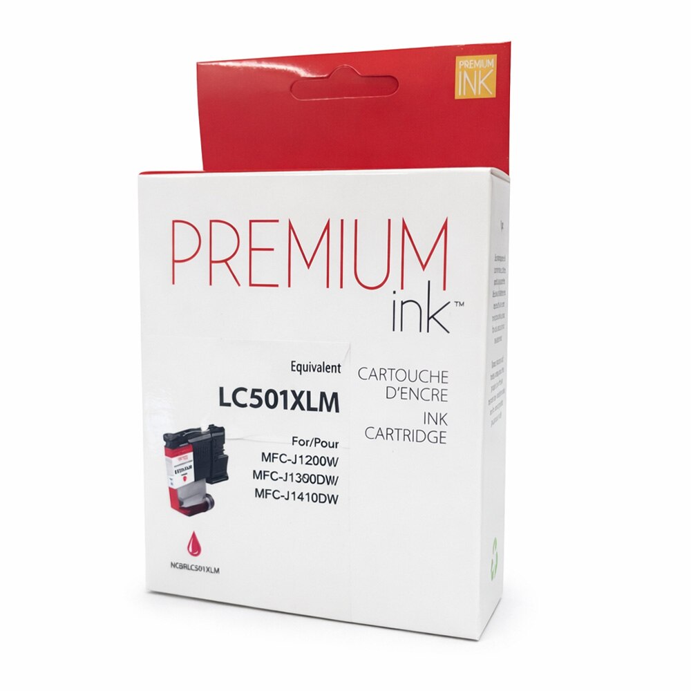 Brother LC501XLMS Alternative Premium Ink Magenta 500 copies