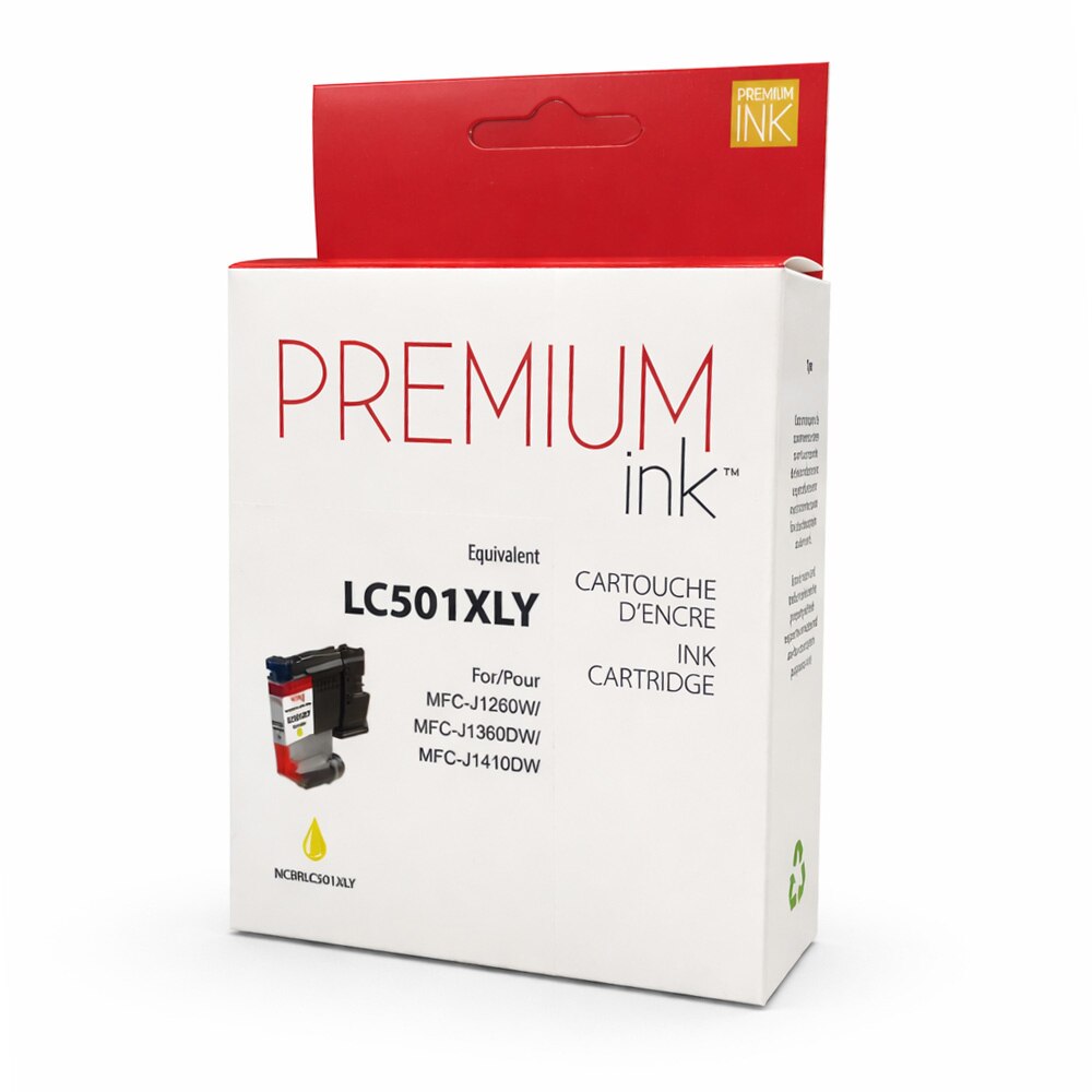 Brother LC501XLYS Alternative Premium Ink Yellow 500 copies
