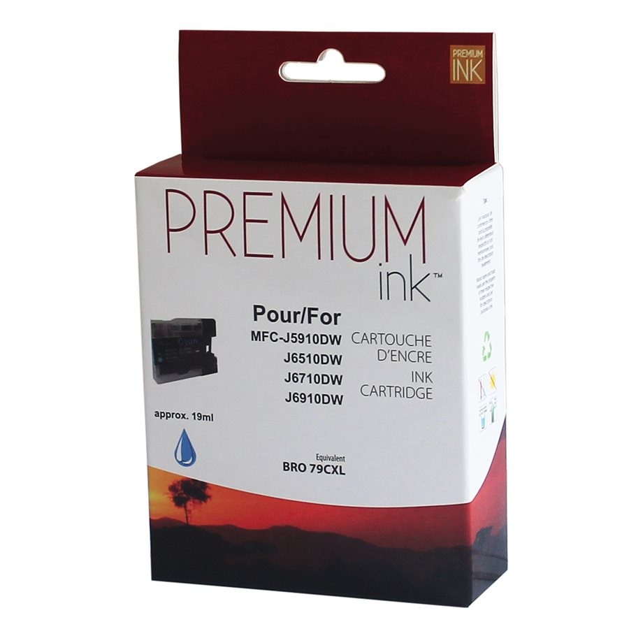 Brother LC79XL Alternative Cyan Premium Ink (19 ml)