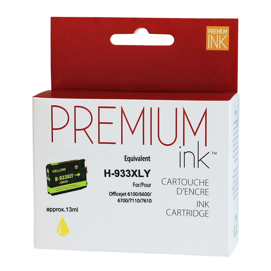 HP No. 933XL Yellow Alternative Premium Ink