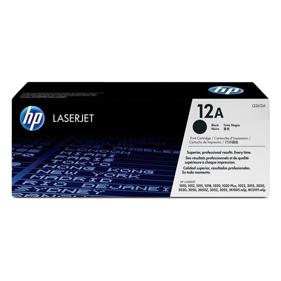 HP 1010/1020/1050 Q2612A OEM black toner 2K