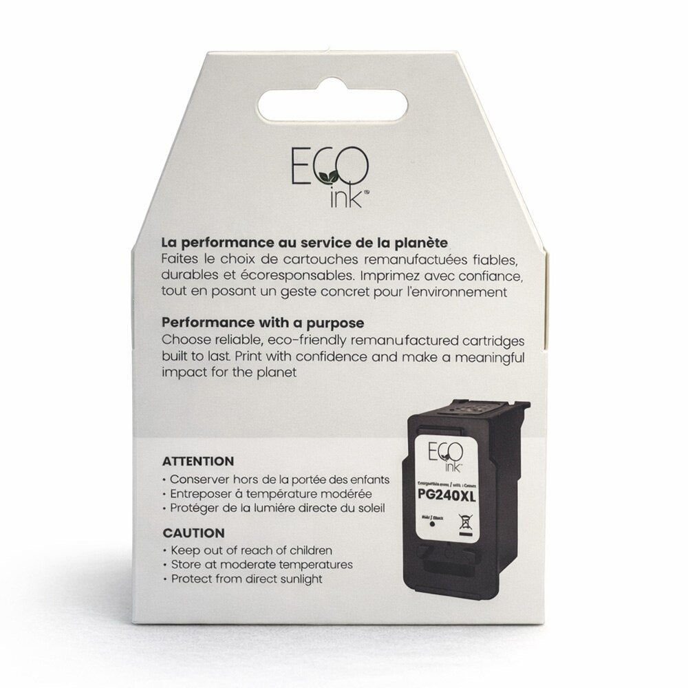 Canon PG240 XL Reman Black EcoInk with ink level