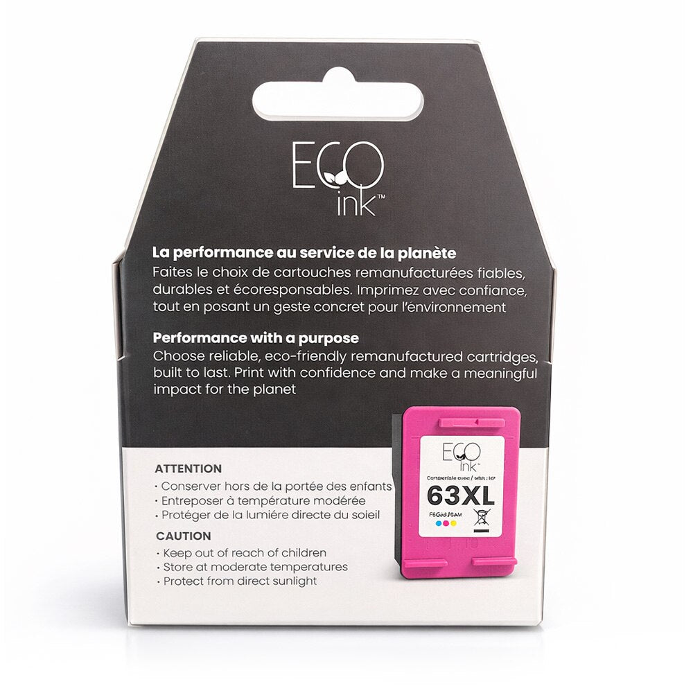 HP no.63XL F6U63AN Reman Color EcoInk