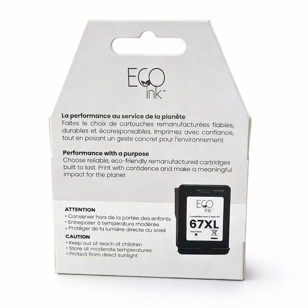 HP No.67XL 3YM57AN Reman EcoInk Black 240 copies