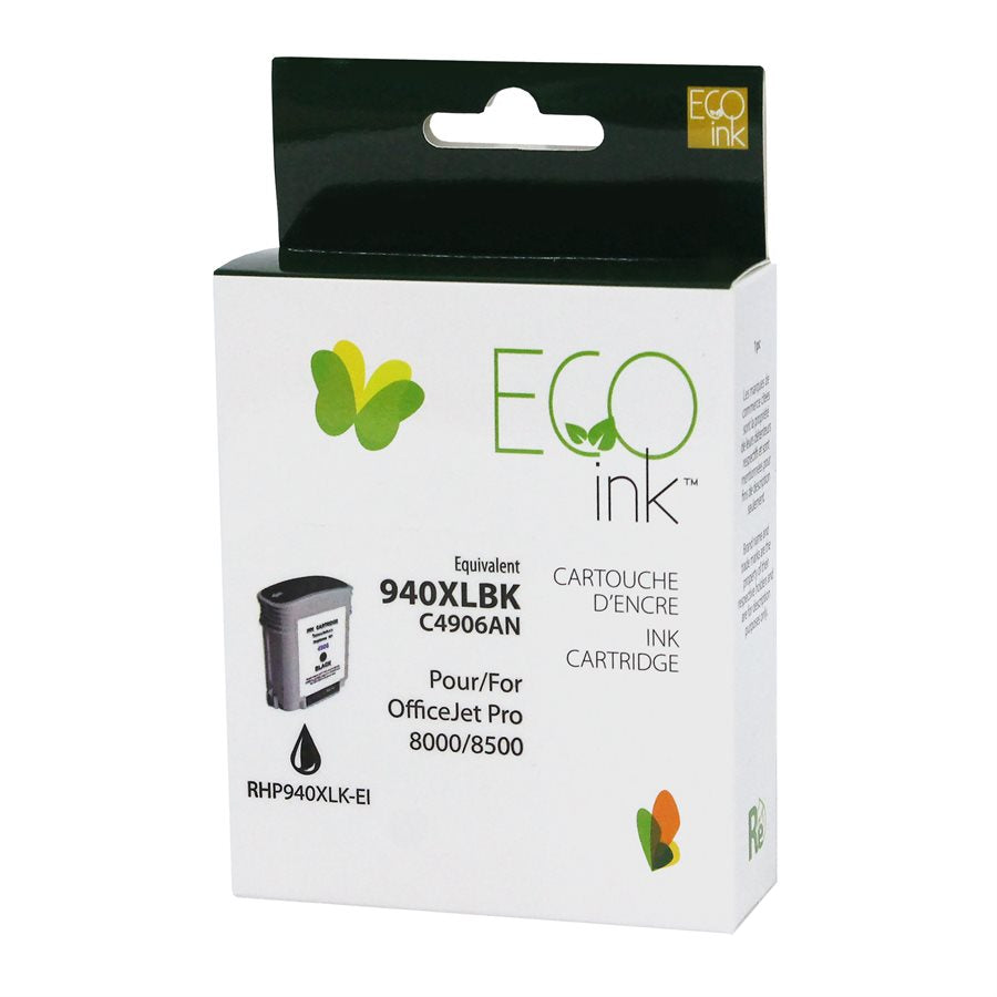 HP No. 940XL C4906A Reman Black EcoInk
