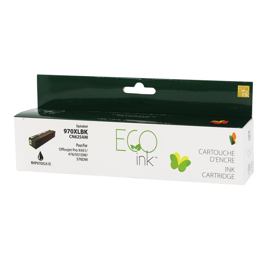 HP 970XL Black reman. EcoInk