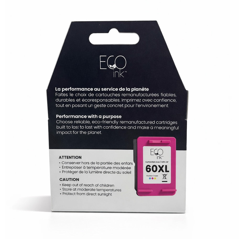 HP No. 60XL CC644 Reman Color EcoInk