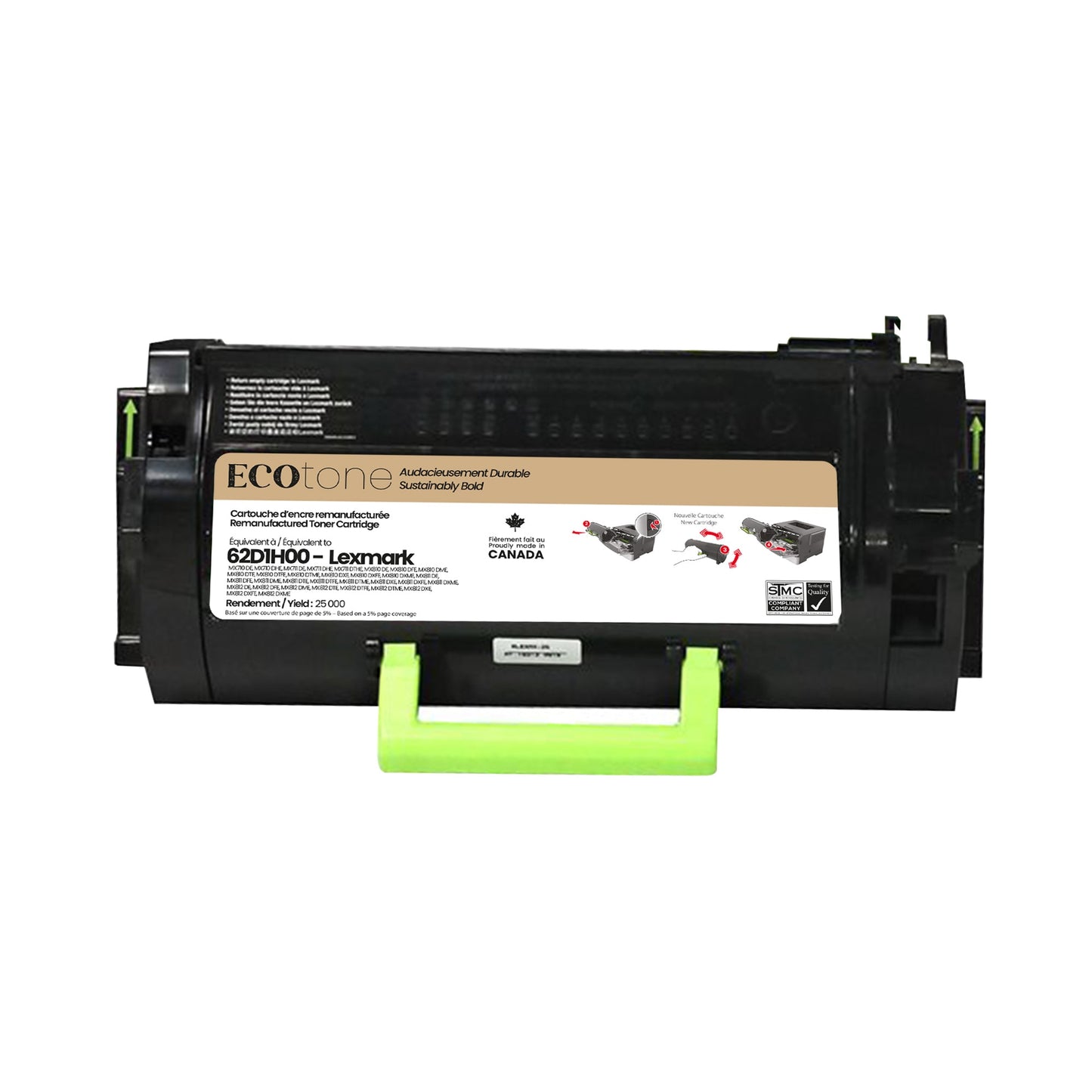 Lexmark 62D1H00 Reman Ecotone 25K