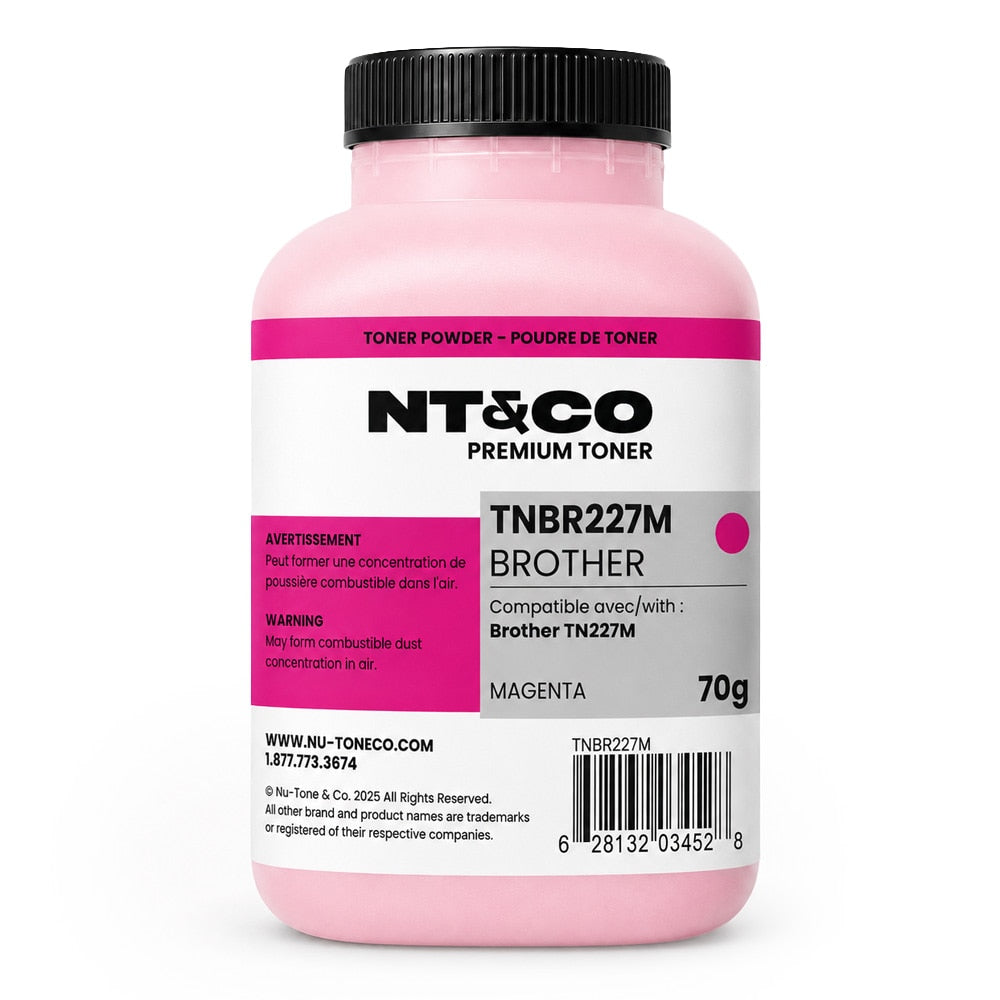 Powder Toner for use in Brother TN227M 70g