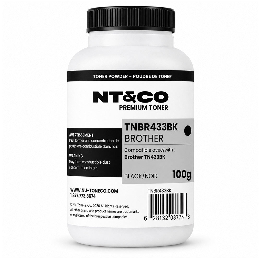 Toner Powder for use in Brother TN433BK 100g