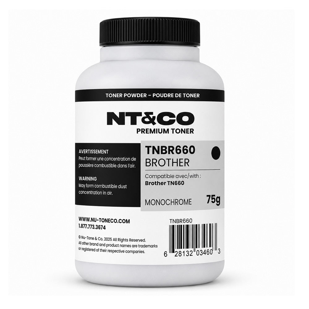 Powder Toner for use in Brother TN660 75g