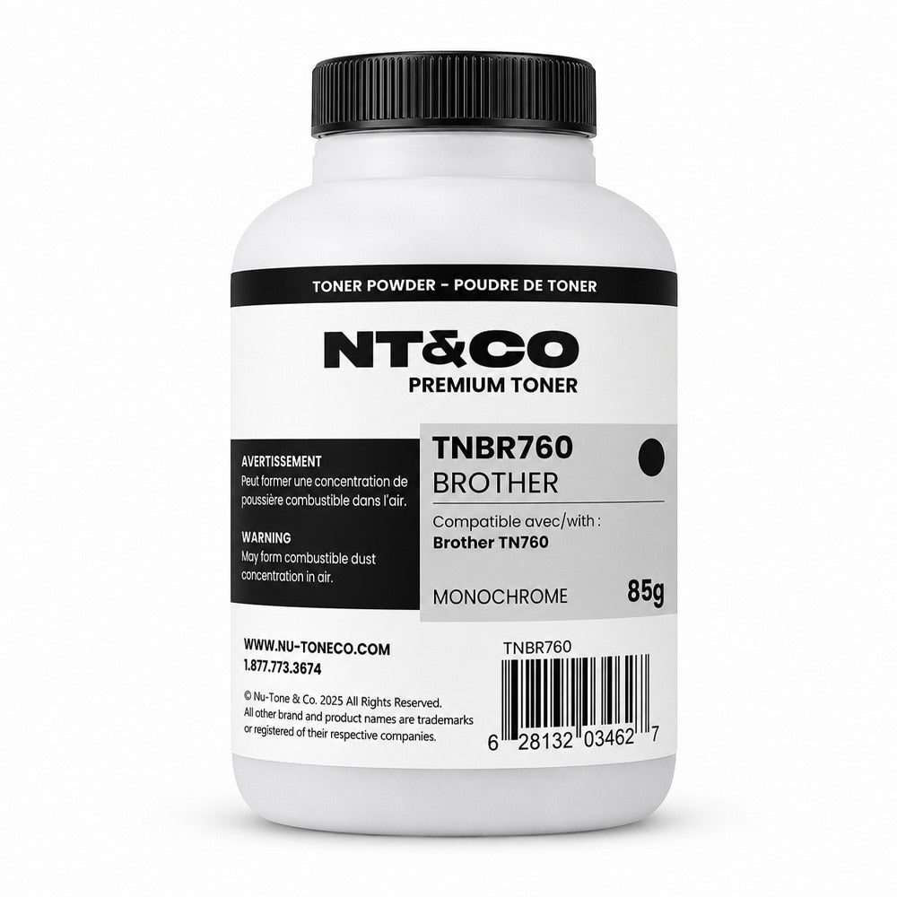 Powder Toner for use in Brother TN760 85g