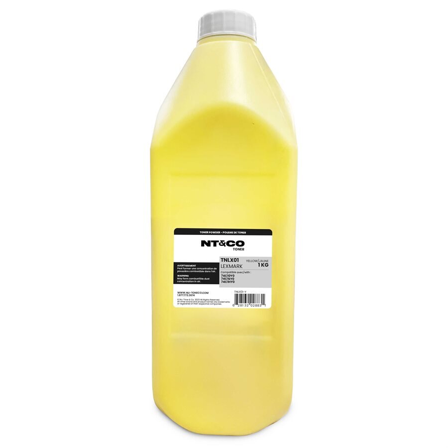 Toner for use in Lexmark CS720/725 Yellow 1KG