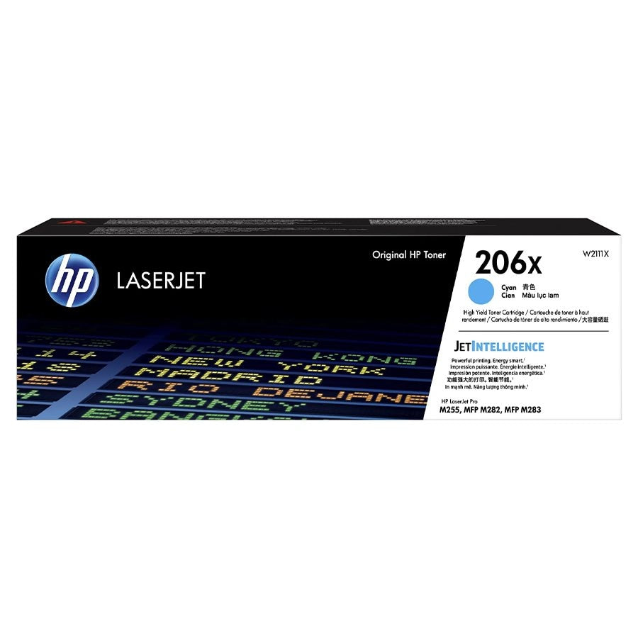 HP (206X) W2111X OEM Toner Cartridge Cyan 2.4K