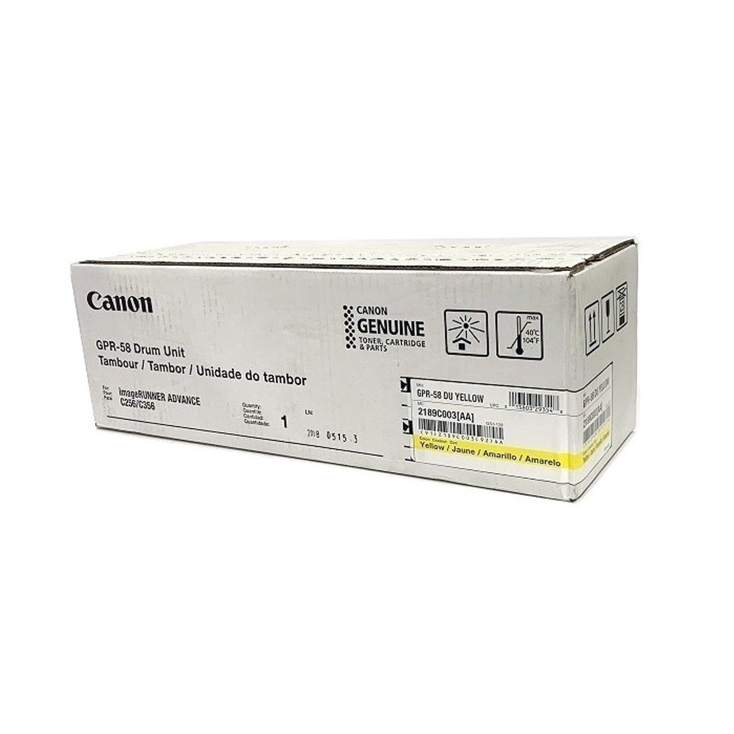Canon GPR-58 OEM Drum Yellow 45K