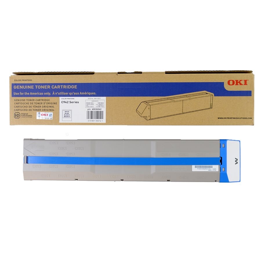 Oki 45536542 OEM Toner White 15k