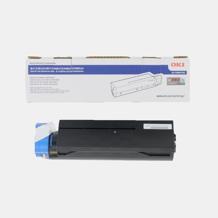 Oki 45807101 (B412/432) OEM Toner Black 3K