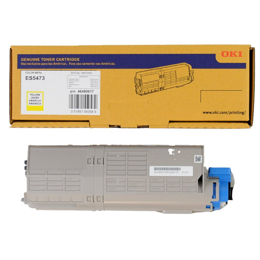 Oki 46490617 (ES5473) OEM Toner Jaune 5.3K