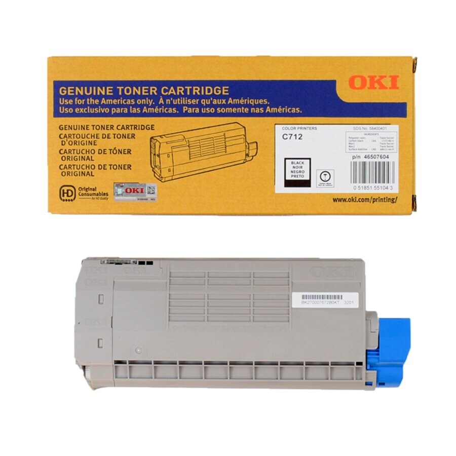 Oki 46507604 (C712) OEM Toner Black 11K