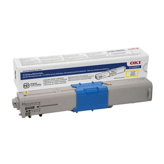 Oki 46508701 (C332) OEM Toner Jaune 3K