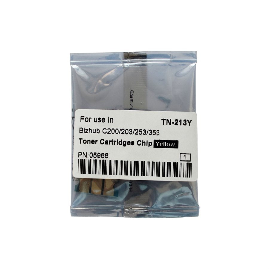 Konica Minolta Toner Chip,Y C200--18.5K C203/253--19K