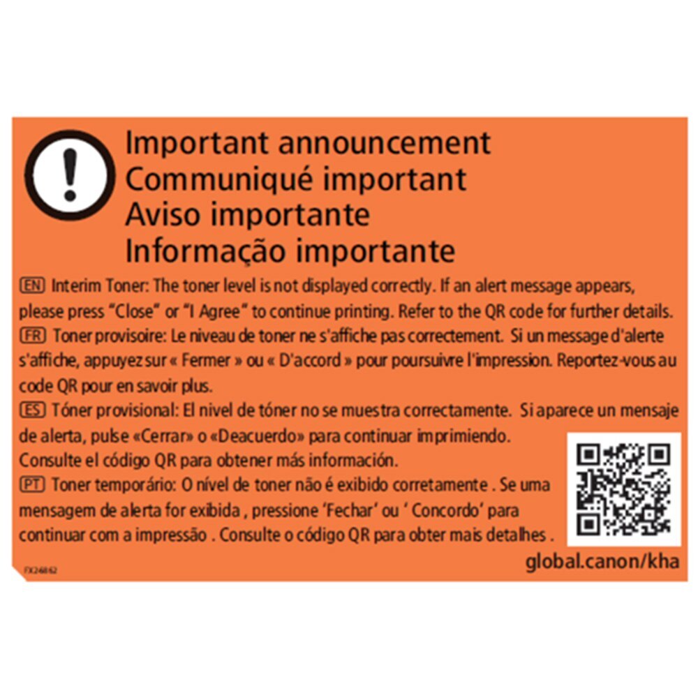 Canon GPR-53 OEM Toner Jaune 19K (No Toner Level)