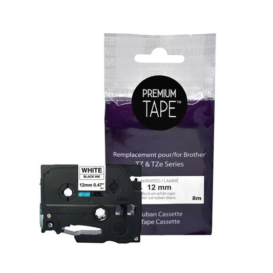 Brother TZ-231 Noir/Blanc 12mm Alternative