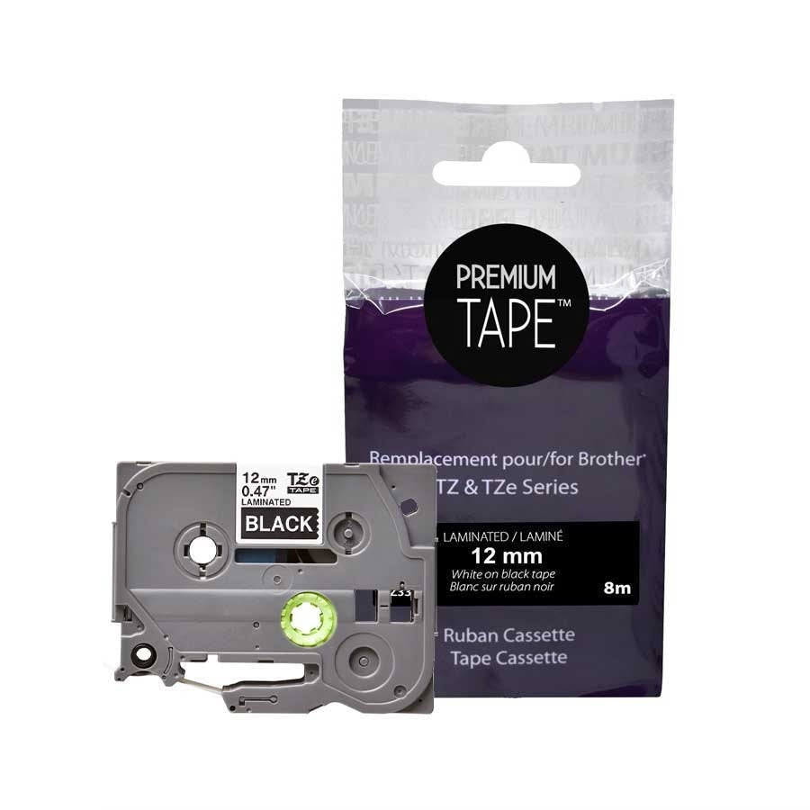 Brother TZ-335 Blanc/Noir 12mm Alternative