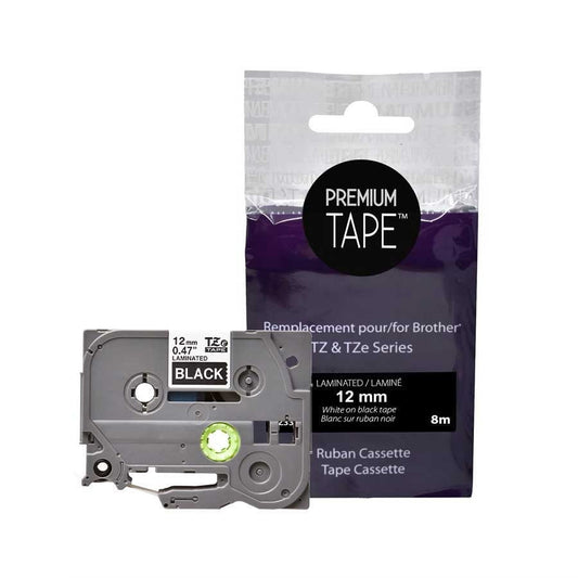 Brother TZ-335 Blanc/Noir 12mm Alternative