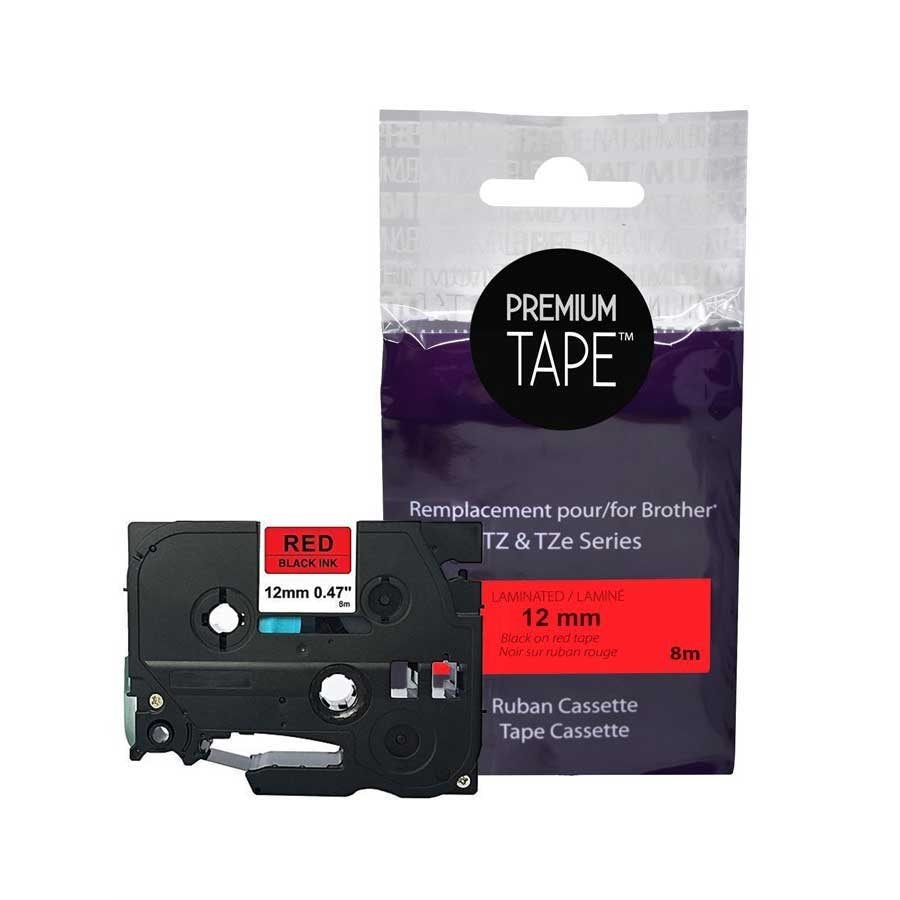 Brother TZ-431 Noir/Rouge 12mm Alternative