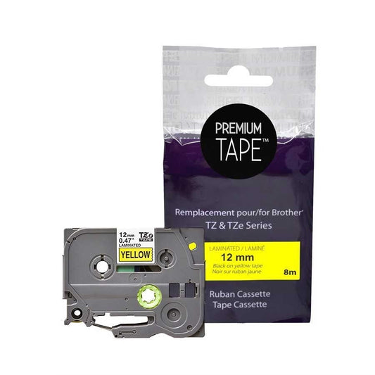 Brother TZ-631 Noir/Jaune 12mm Alternative
