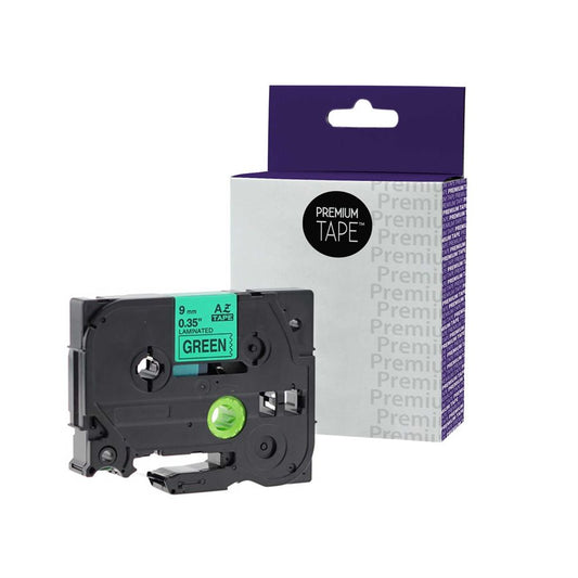 Brother TZ-721 Noir/Vert 9mm Alternative