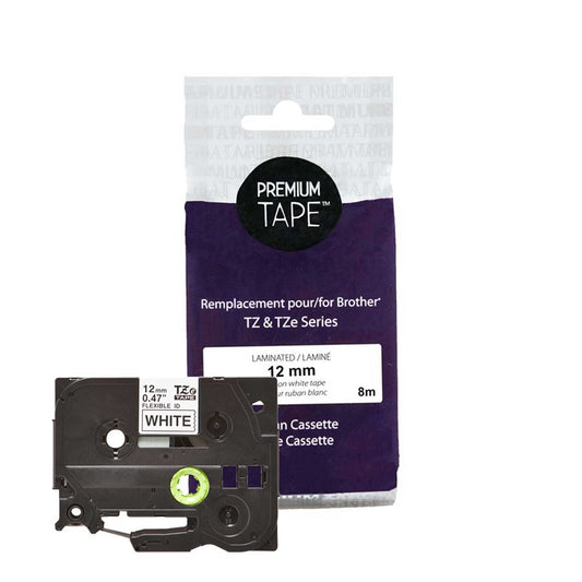 Brother TZe-FX231 Flexible  Noir/Blanc 12mm