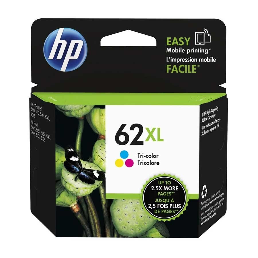 HP C2P07AN (62XL) OEM Inkjet Tri-color 415 copies