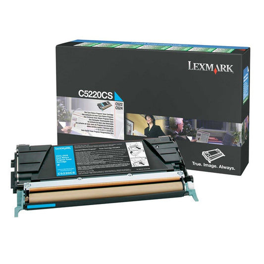 Lexmark C5220CS OEM Cyan Return Program cartouche de toner