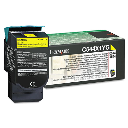 Lexmark C544X1YG Original Jaune Return Program cartouche de toner haut rendement
