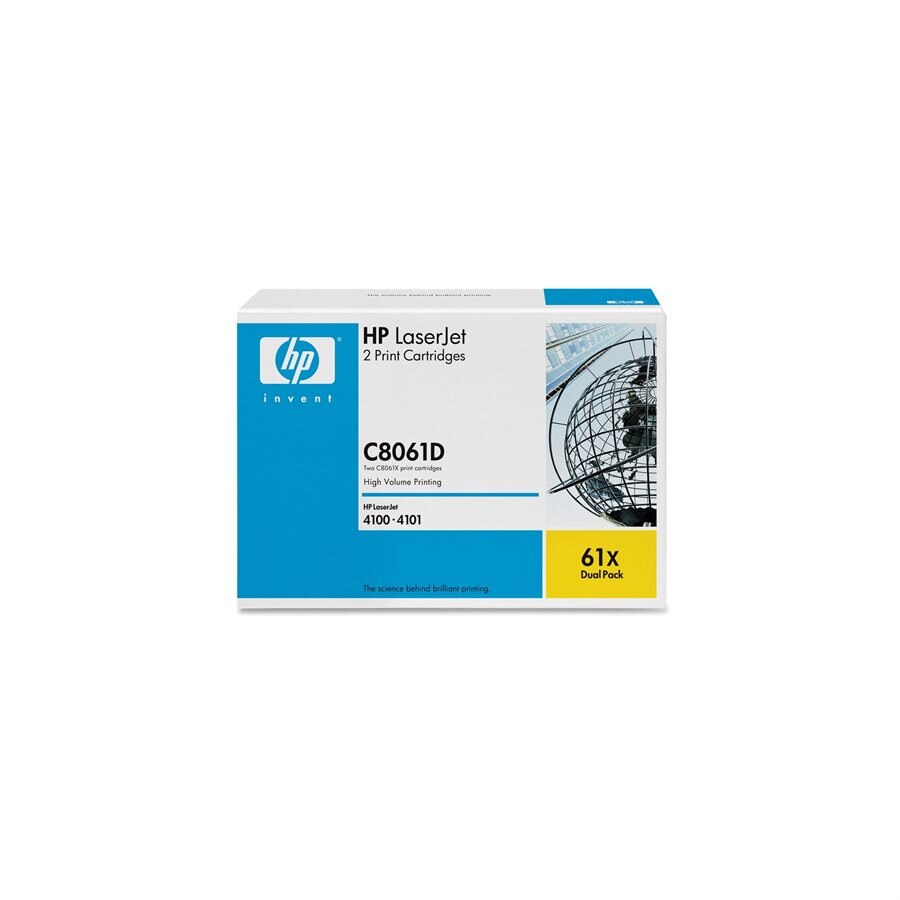 HP LaserJet 4100 OEM Toner C8061X  Noir 10K  / 2pqt